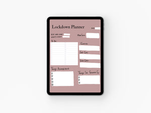 The Lockdown Planner