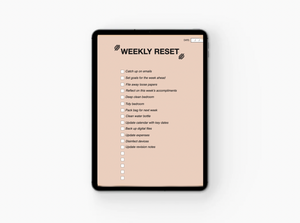 The Weekly Reset Checklist